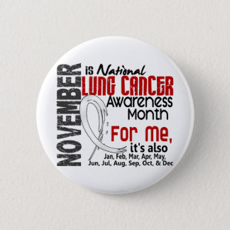 Lung Cancer Awareness Month Every Month For ME Button