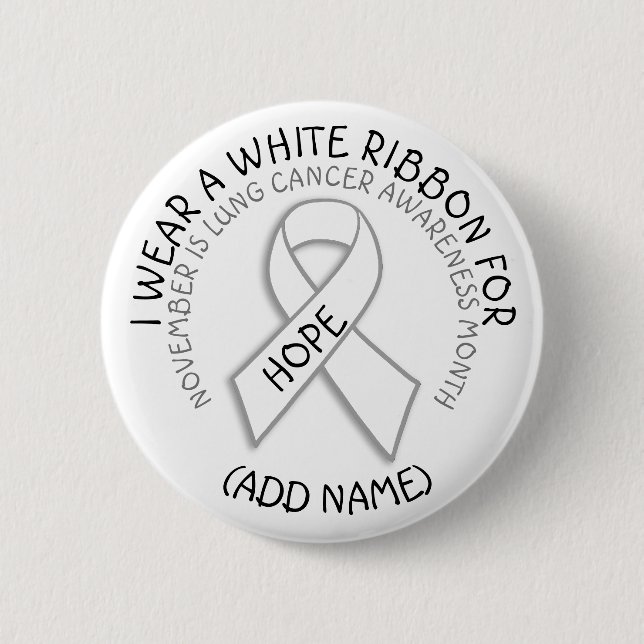 Lung Cancer Awareness MOnth November Button (Front)