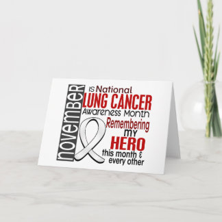 Lung Cancer Awareness Month Ribbon I2.2 Card