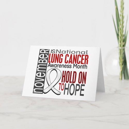 Lung Cancer Awareness Month Ribbon I24 Card