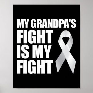 Lung Cancer Awareness My Grandpa'S Fight Is My Poster