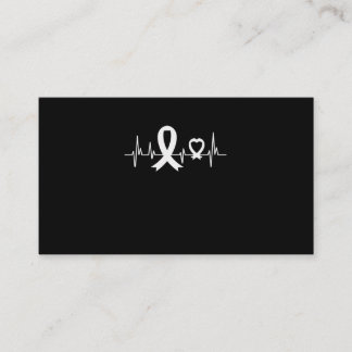 Lung Cancer Awareness Pearl Ribbon Business Card