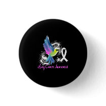 Lung Cancer Awareness Pearl Ribbon Button