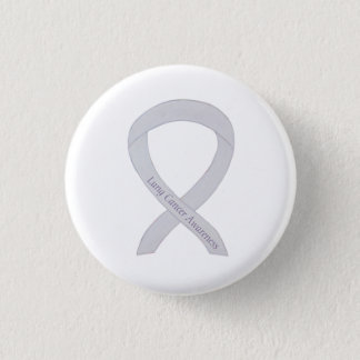Lung Cancer Awareness Pearl Ribbon Custom Button