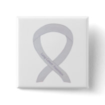 Lung Cancer Awareness Pearl Ribbon Custom Button