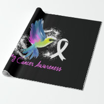 Lung Cancer Awareness Pearl Ribbon Wrapping Paper