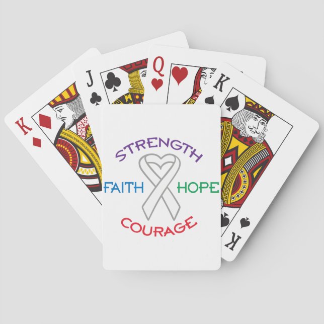 Lung Cancer Awareness Poker Cards (Back)