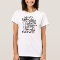 Lung Cancer Awareness Quote Womens T-shirt