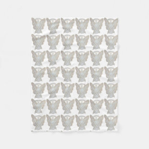 Lung Cancer Awareness Ribbon Fleece Blankets