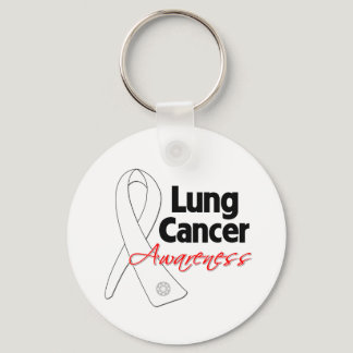 Lung Cancer Awareness Ribbon Keychain