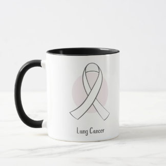 Lung Cancer Awareness Ribbon Mug
