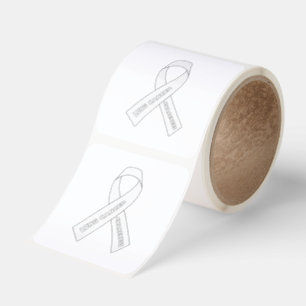 lung cancer Awareness Ribbon Square Sticker