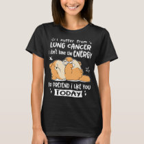 Lung Cancer Awareness Ribbon Support Gifts T-Shirt