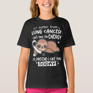 Lung Cancer Awareness Ribbon Support Gifts T-Shirt
