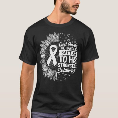 Lung Cancer Awareness Shirt God Gives the T_Shirt