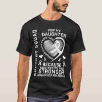 Lung Cancer Awareness Shirts Daughter Ribbon Famil