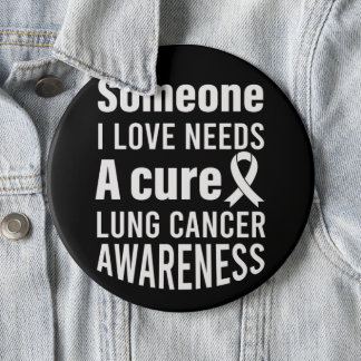 Lung Cancer Awareness/Support Button
