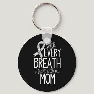 Lung Cancer Awareness T Women Men Kids  Keychain