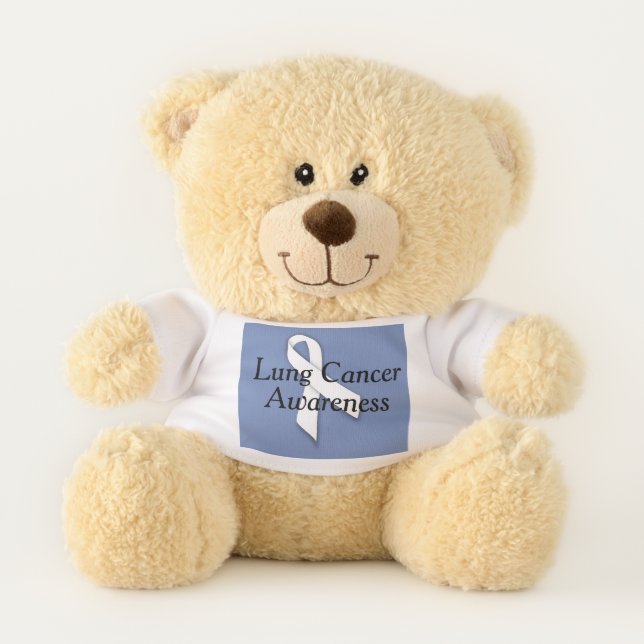 Lung Cancer Awareness Teddy Bear (Front)