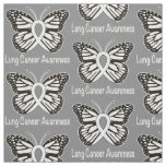 Lung Cancer Butterfly Awareness Ribbon Fabric