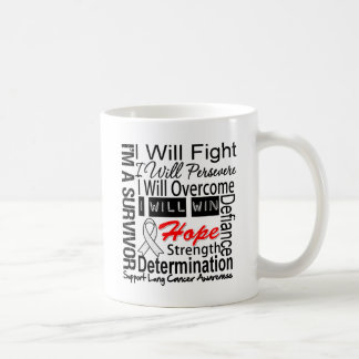 Lung Cancer Fight Persevere Overcome Win Coffee Mug