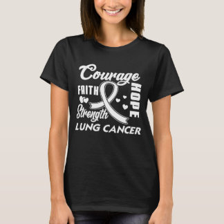 Lung Cancer  Fight Wear White Ribbon Hope Gifts T-Shirt