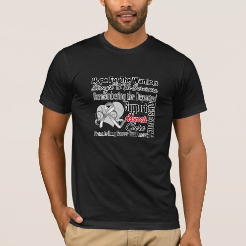 Lung Cancer Hope Tribute Collage T_Shirt