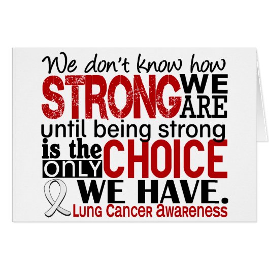 Lung Cancer How Strong We Are Cards (Front Horizontal)