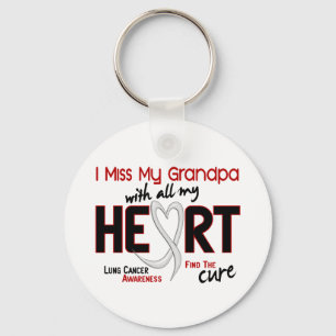 Lung Cancer I Miss My Grandpa Keychain