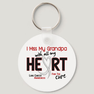 Lung Cancer I Miss My Grandpa Keychain
