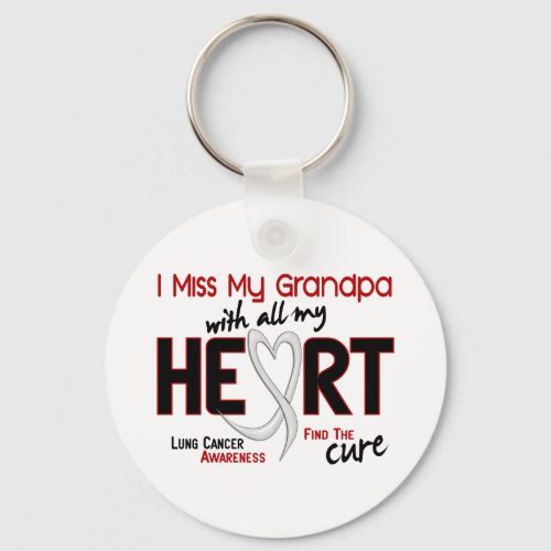 Lung Cancer I Miss My Grandpa Keychain