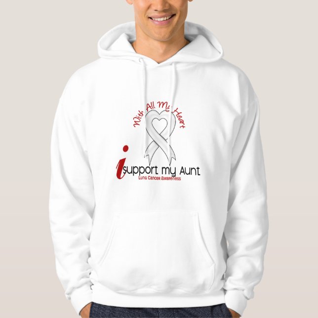 Lung Cancer I Support My Aunt Hoodie (Front)