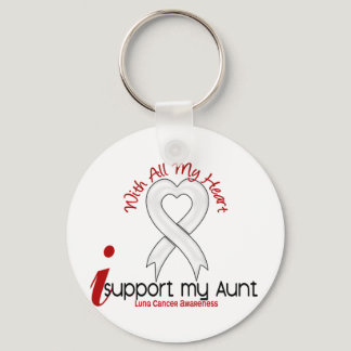 Lung Cancer I Support My Aunt Keychain