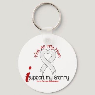 Lung Cancer I Support My Granny Keychain