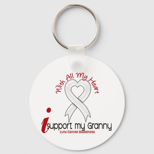 Lung Cancer I Support My Granny Keychain