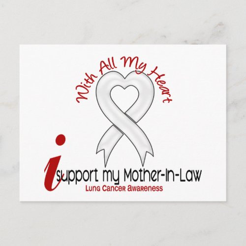Lung Cancer I Support My Mother_In_Law Postcard