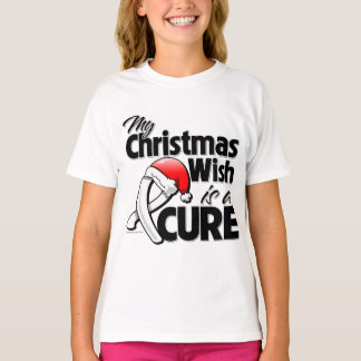 Lung Cancer My Christmas Wish is a Cure T-Shirt