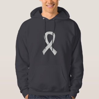 Lung Cancer Pearl Ribbon 3 Hoodie