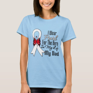 Lung Cancer Ribbon Hero My Dad T-Shirt