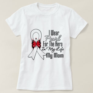 Lung Cancer Ribbon Hero My Mom T-Shirt