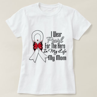 Lung Cancer Ribbon Hero My Mom T-Shirt