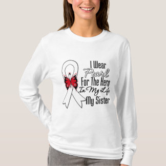 Lung Cancer Ribbon Hero My Sister T-Shirt