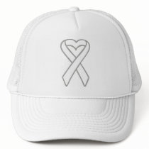 Lung Cancer Ribbon Trucker Hat