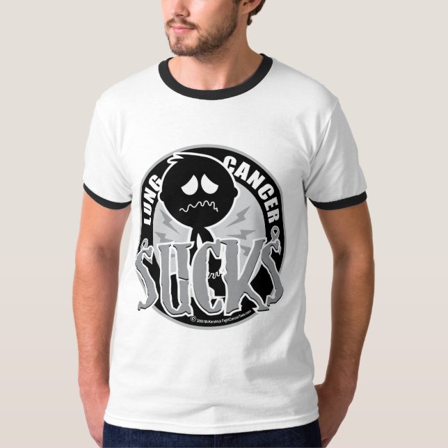 Lung Cancer Sucks T-Shirt (Front)