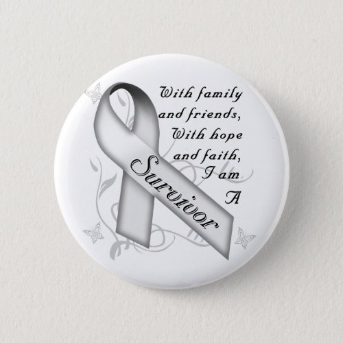 Lung Cancer Survivor Button