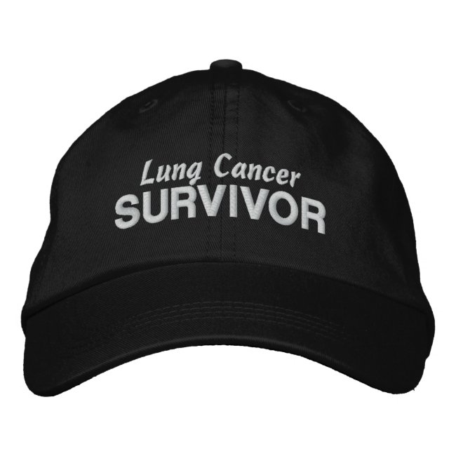 Lung Cancer Survivor Embroidered Baseball Hat