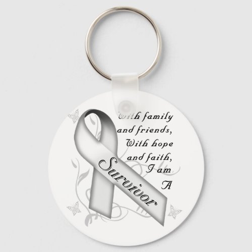 Lung Cancer Survivor Keychain