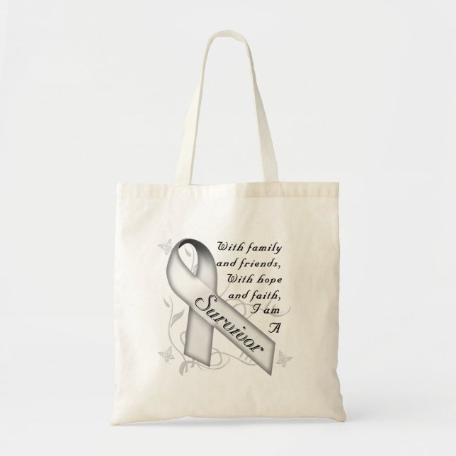 Lung Cancer Survivor Tote Bag (Front)