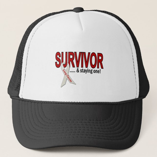 Lung Cancer Survivor Trucker Hat (Front)