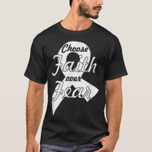 Lung Cancer Warrior Christian Saying White T-Shirt